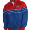 Detroit Pistons Red and Blue Knit Full-Zip Track Jacket