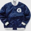 Georgetown University Navy Varsity Satin Jacket
