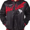 Shop Dodge Hellcat Flame Black Varsity Satin Jacket