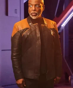 Star Trek Picard Geordi La Forge Leather Jacket