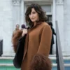 Gina Gershon Elsbeth 2024 Fur Brown Coat On Sale