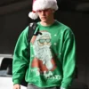 Joe Burrow Christmas Green Sweatshirt On Sale