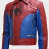 Shop Spiderman Style Real Leather Biker Jacket