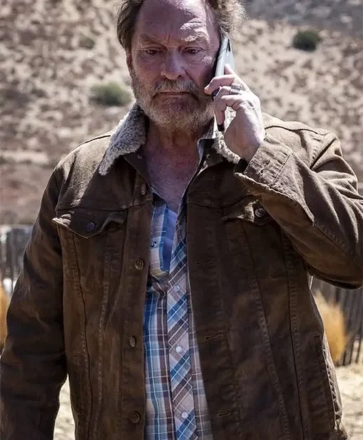 Barry S03 Stephen Root Brown Jacket closeup