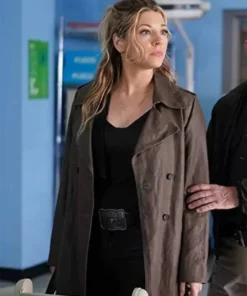 Big Sky Jenny Hoyt Double Breasted Trench Coat left