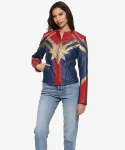 Captain Marvel Carol Danvers Jacket leftt