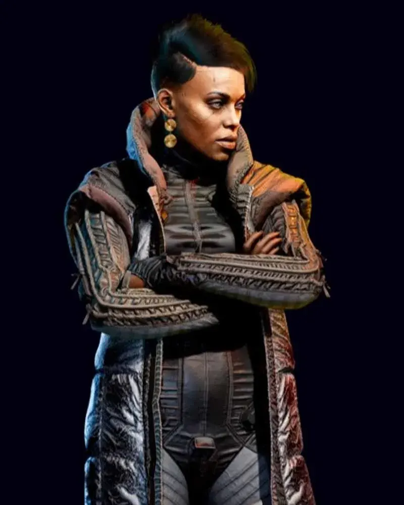 Cyberpunk 2077 Brigitte Grey Sleeveless Coat | William Jacket