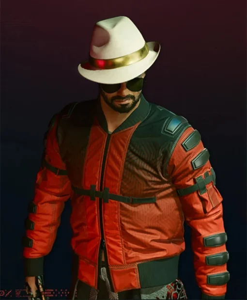 Cyberpunk 2077 Second Conflict Flight Bomber Jacket left