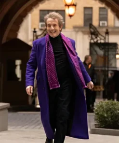 Only Murders in the Building Oliver Putnam Purple Coat front