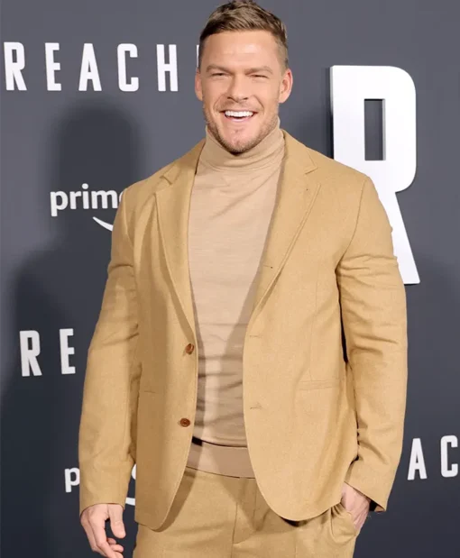 Reacher S01 Jack Reacher Brown Blazer front