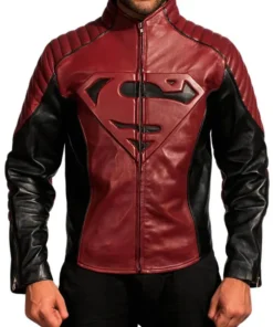 Superman Smallville Maroon Jacket front