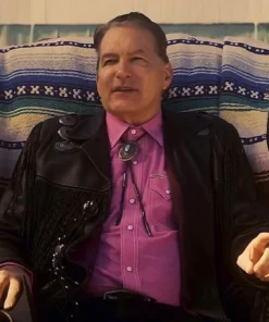 The Last Drive-In Joe Bob Briggs Fringe Jacket closeup