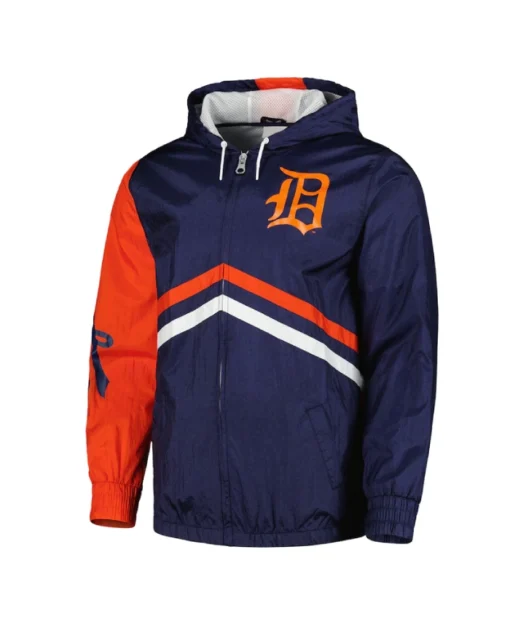 Detroit Tigers フーディ ジャケット billiken99 Detroit Tigers Undeniable Navy Full-Zip Windbreaker Jacket