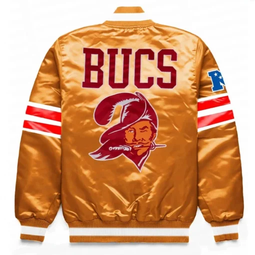 Tampa Bay Buccaneers Exclusive Orange Satin Jacket - Image 2
